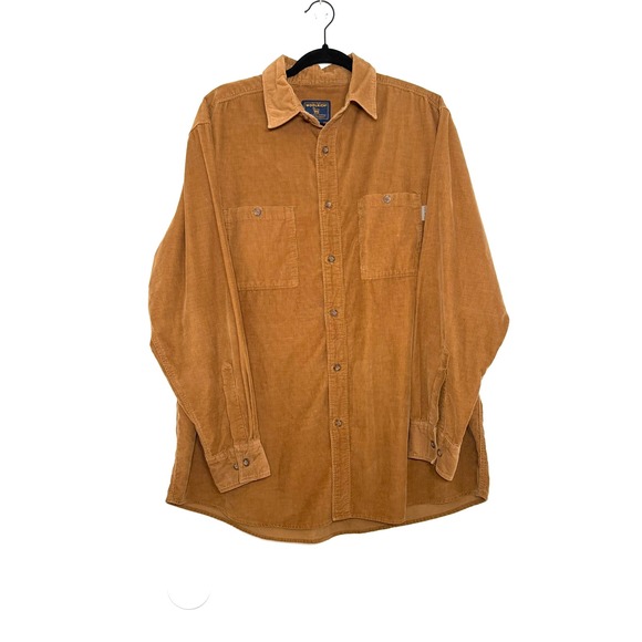 Woolrich Other - Woolrich Men's L Brown Corduroy Button Up Shirt Workwear